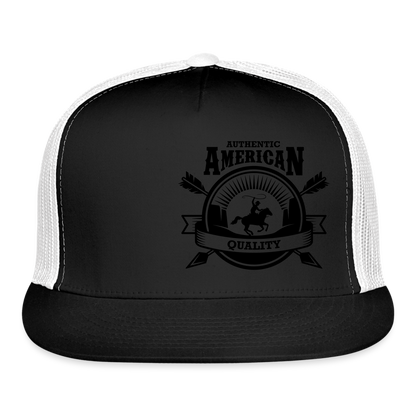 American Quality Trucker Cap - black/white