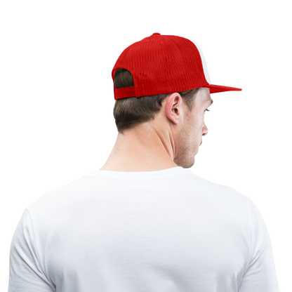 American Quality Trucker Cap - white/red