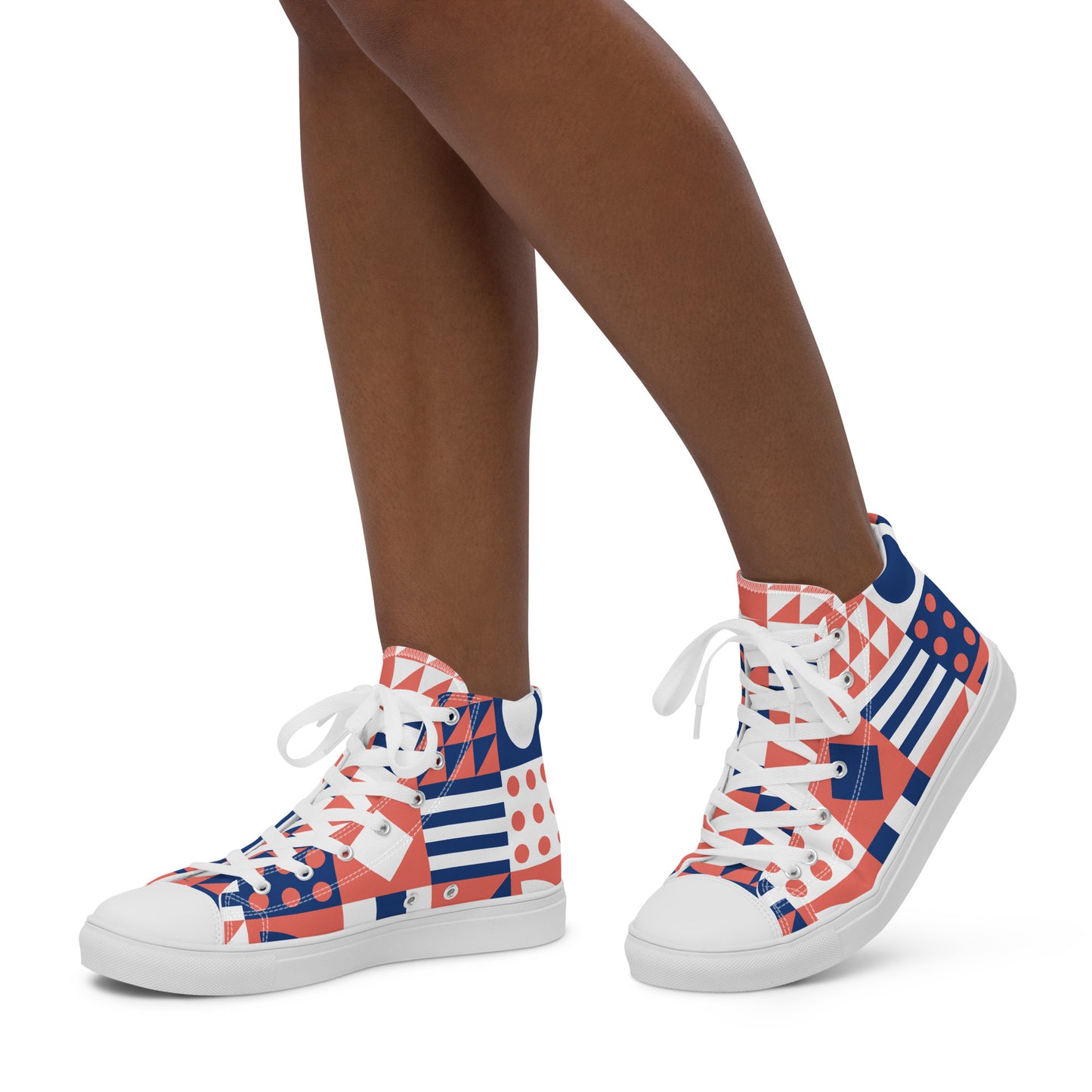 Women’s Patterns high top canvas shoes