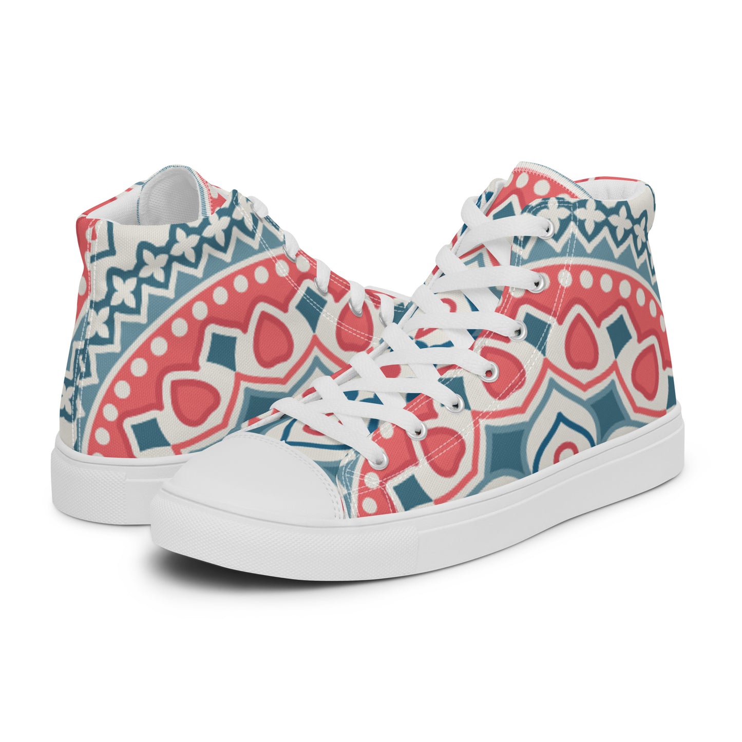 Women’s Pattern high top canvas shoes