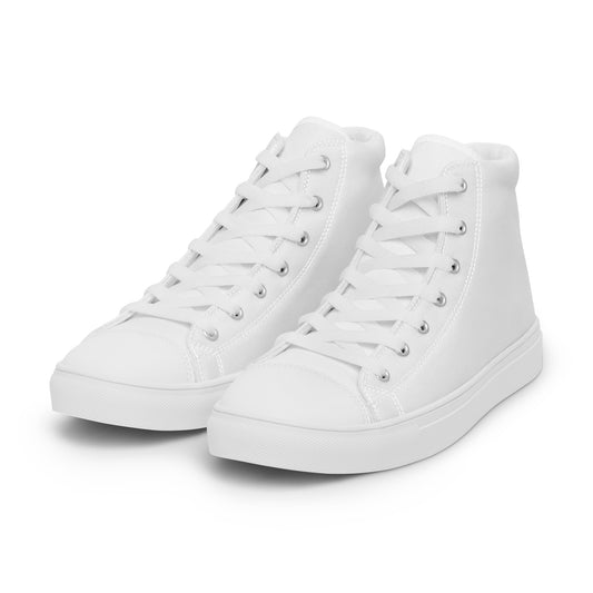 Women’s White high top canvas shoes
