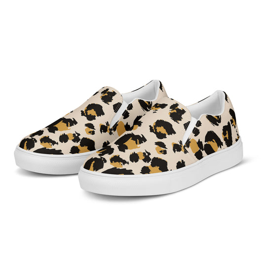Women’s Cheetah slip-on canvas shoes