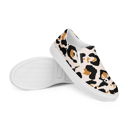 Women’s Leopard slip-on canvas shoes