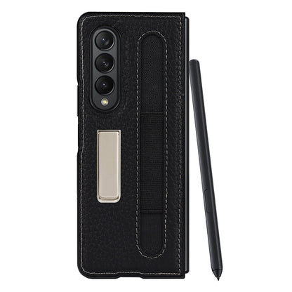 Samsung Galaxy Z Fold 3 Phone Case Lychee Pen Bag