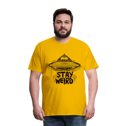 Men's Weird Premium T-Shirt - sun yellow