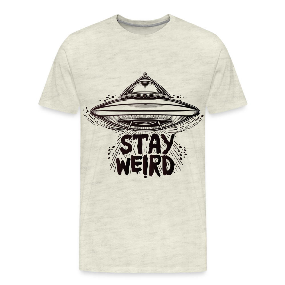 Men's Weird Premium T-Shirt - heather oatmeal